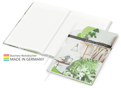 Note-Book green+blue Natura Recycling inkl. 4C-Dru